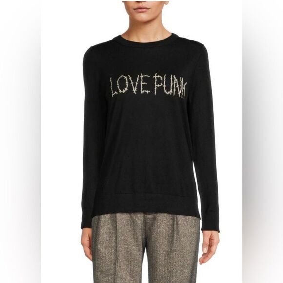 Zadig & Voltaire Miss Love Punk Intarsia black  Sweater Size Small. NWT - Picture 1 of 10